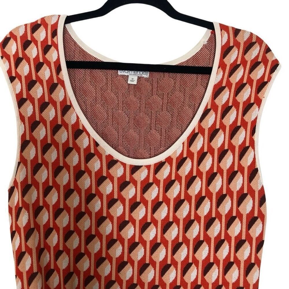 Eva Mendes New York & Company Minimalist, Preppy Fit & Flare Sweater Dress Sz M - Picture 4 of 13